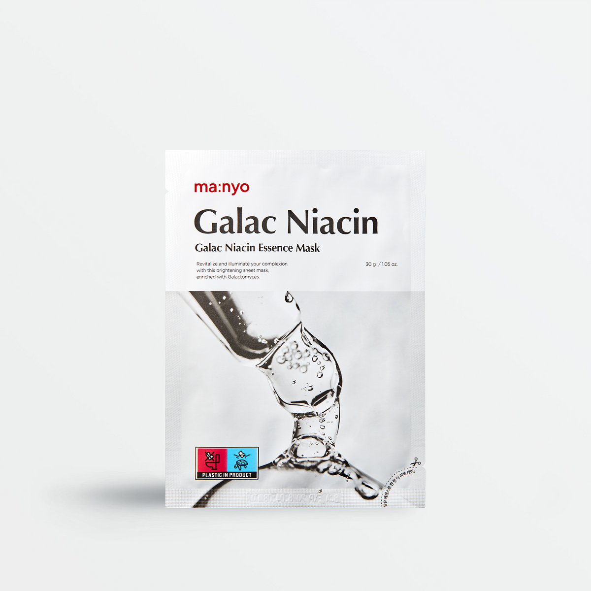 Masque en tissu Manyo Galac Niacin Essence Mask, 1 pièce