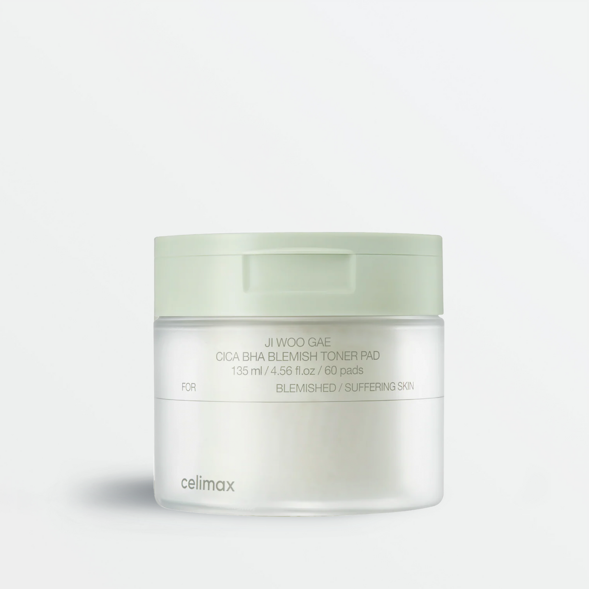Disques toniques Celimax Ji Woo Gae CICA BHA Blemish Toner Pad, 60 pièces