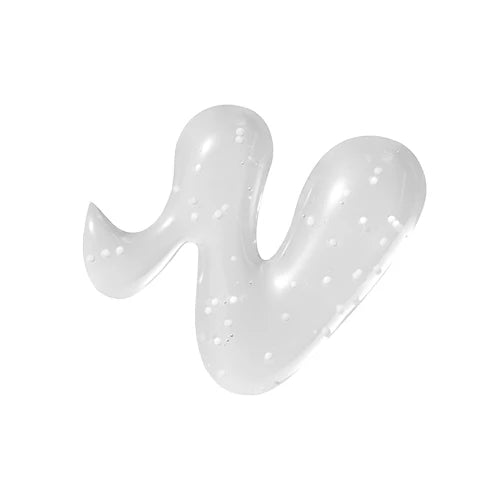 Texture de gel transparent avec de petites capsules blanches