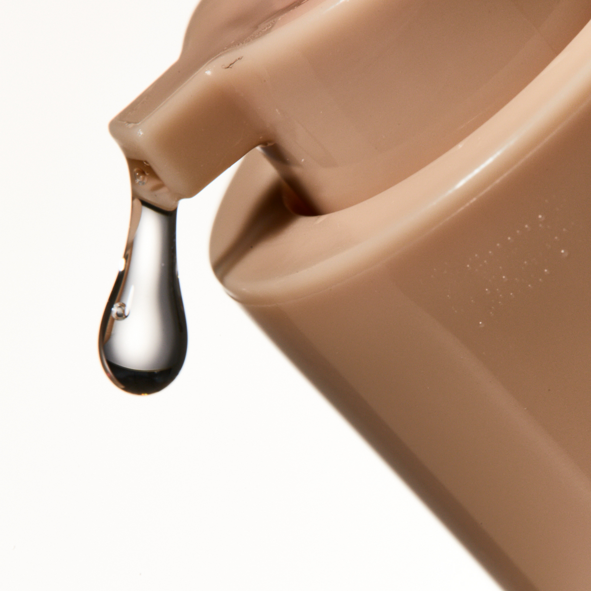 Goutte de sérum suspendue à l&