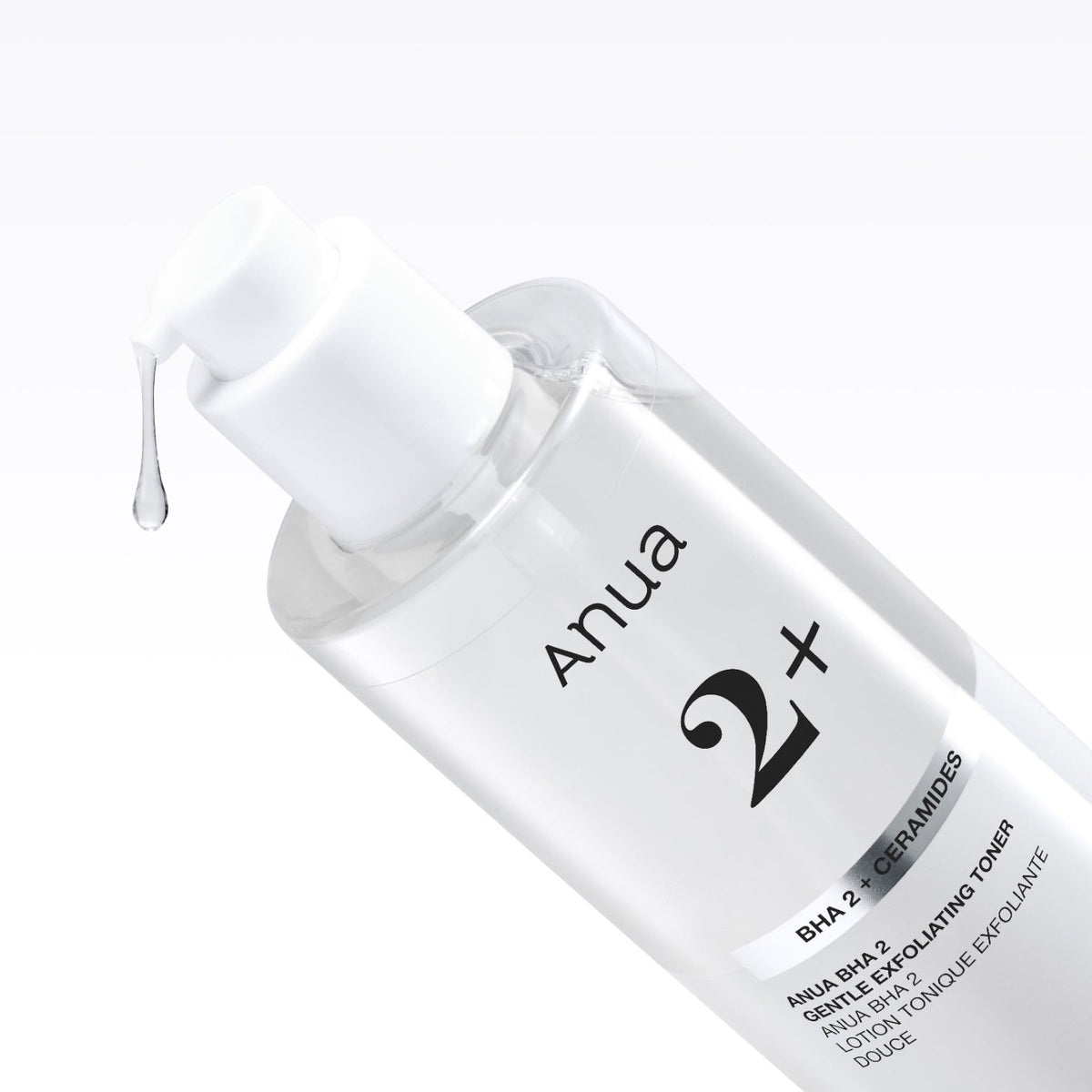 Goutte de lotion suspendue à l&