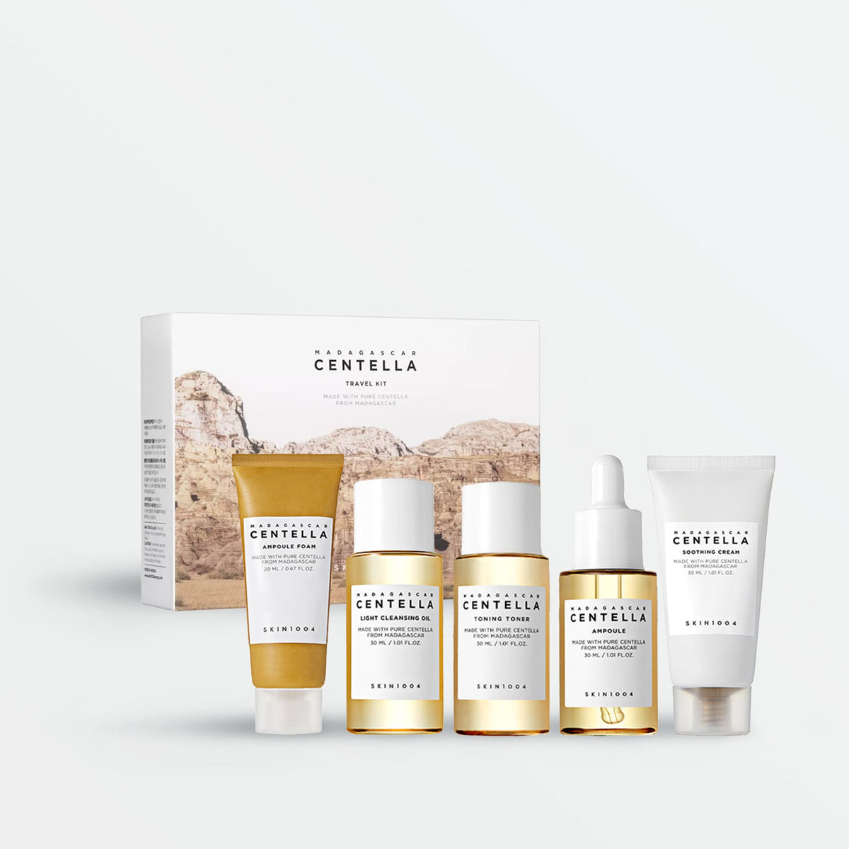 Kit de voyage Skin1004 Madagascar Centella Travel Kit, 5 soins