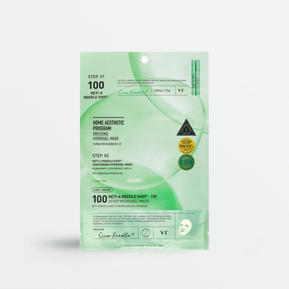 Masque hydrogel en deux étapes VT Cosmetics Reti-A Reedle Shot 100
