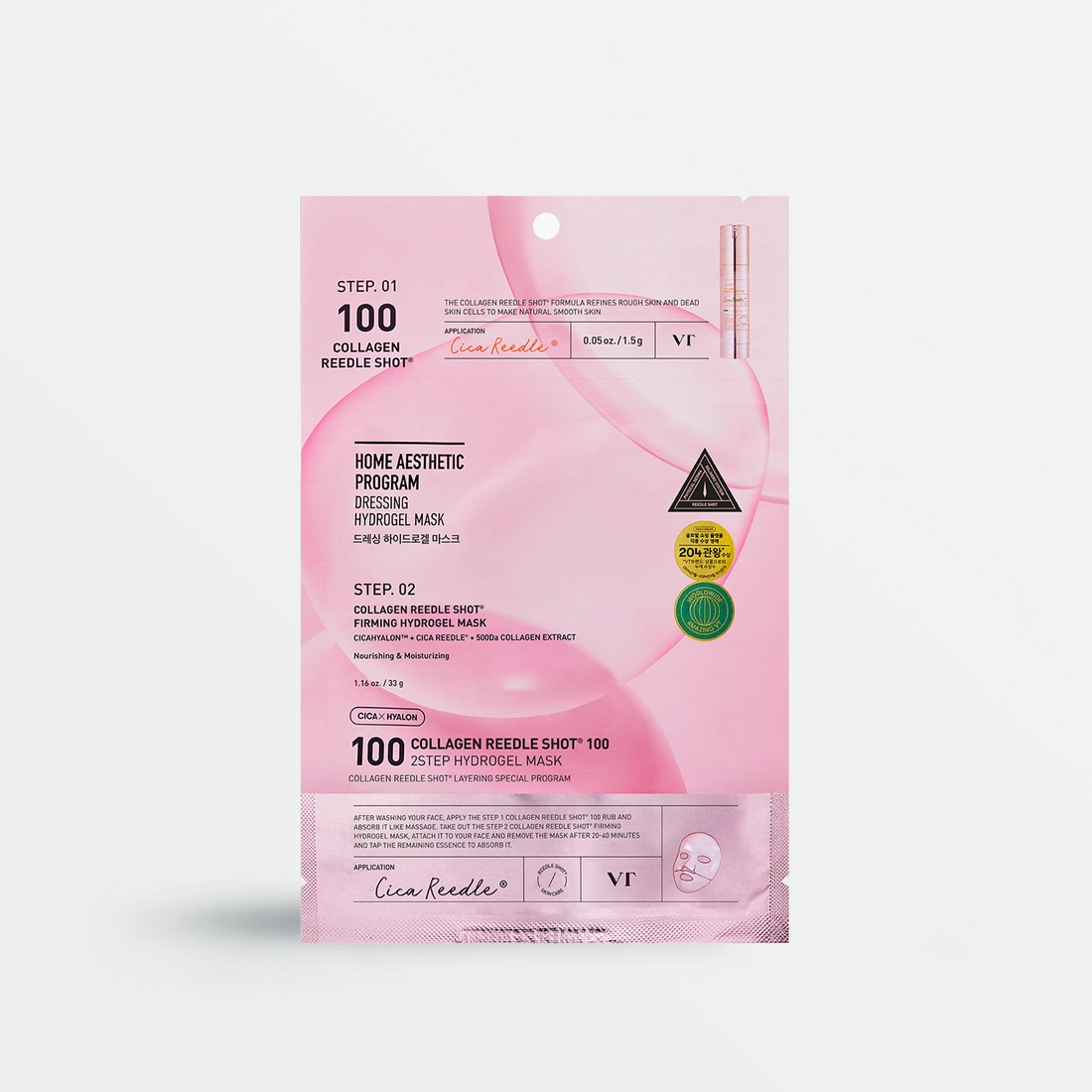 Masque en deux étapes VT Cosmetics Collagen Reedle Shot 100 2-Step Hydrogel Mask