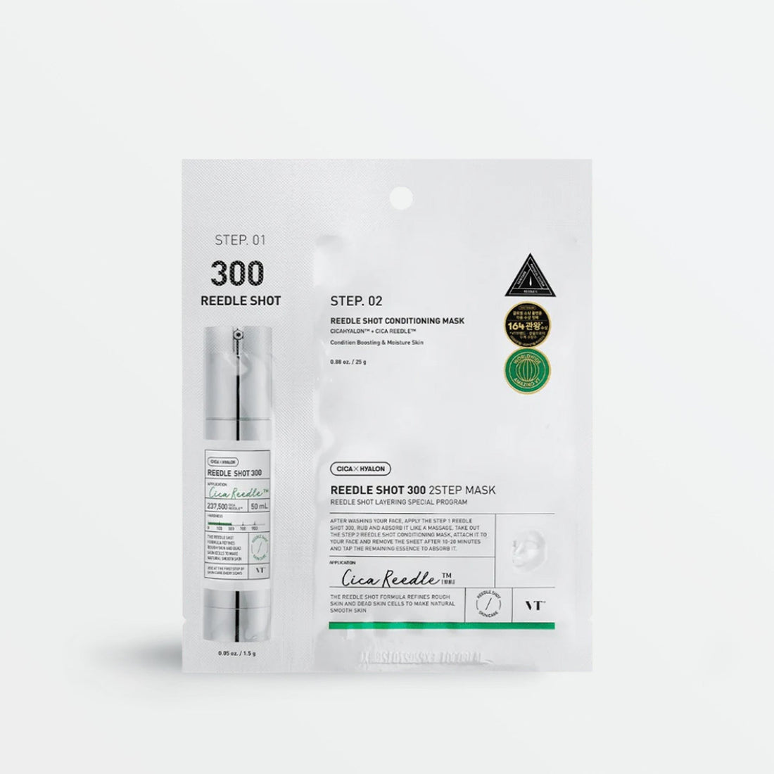 Masque en deux étapes VT Cosmetics Reedle Shot 300 2-Step Mask, 1 pièce