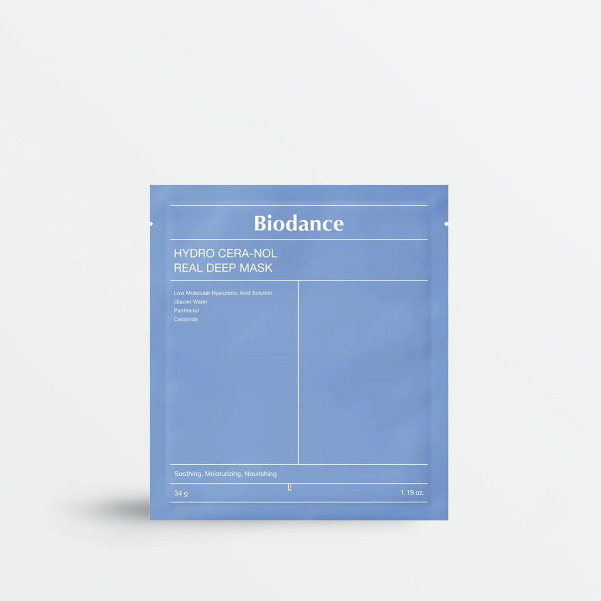 Masque hydrogel Biodance Hydro Cera-nol Real Deep Mask, 1 pièce