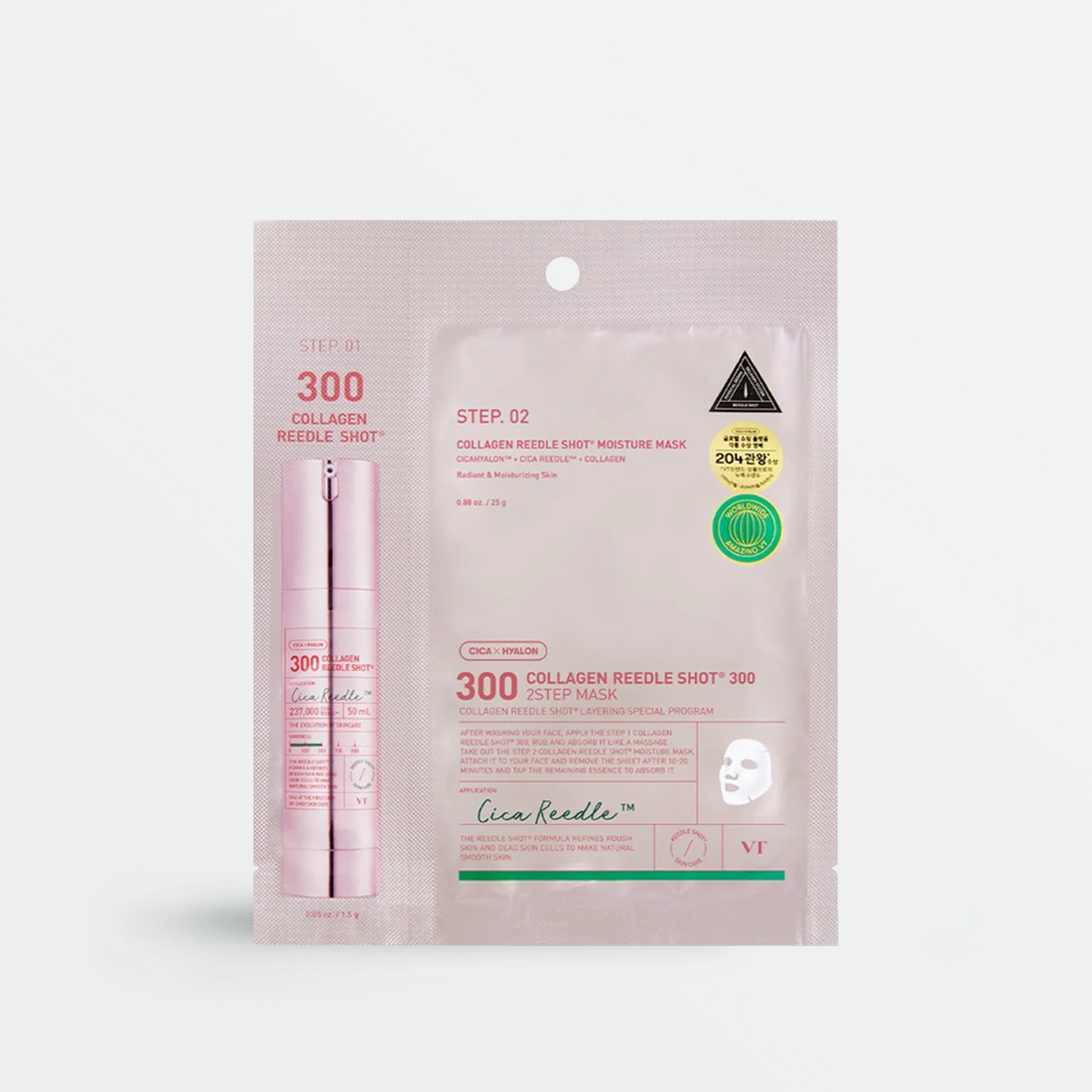 Masque en deux étapes VT Cosmetics Collagen Reedle Shot 300