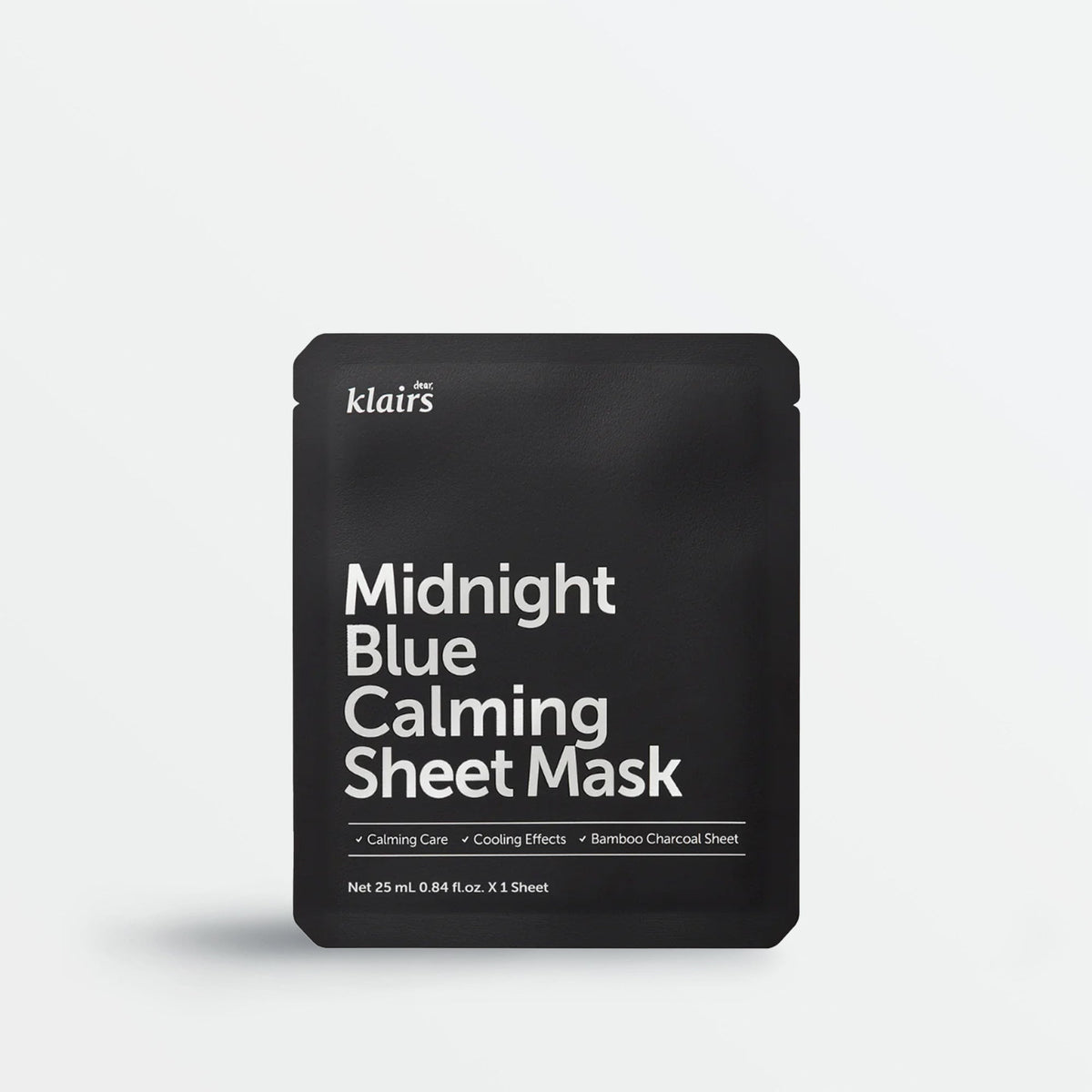Masque en tissu Klairs Midnight Blue Calming Sheet Mask, 1 feuille