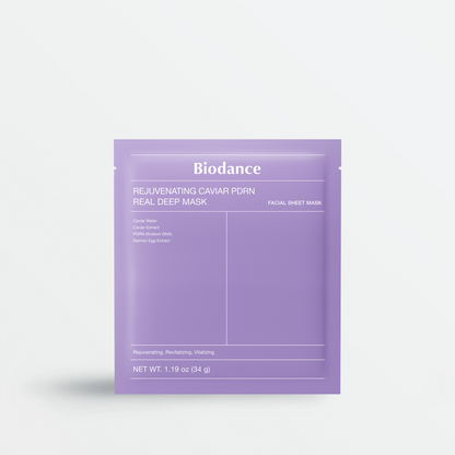 Masques hydrogel Biodance Rejuvenating Caviar PDRN Real Deep Mask, 4 pièces