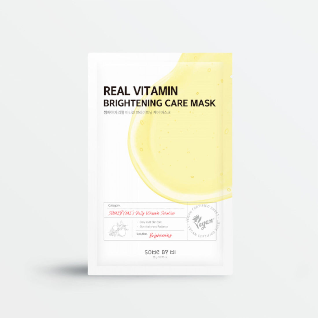 Masque en tissu Some By Mi Real Vitamin Brightening Care Mask, 1 pièce