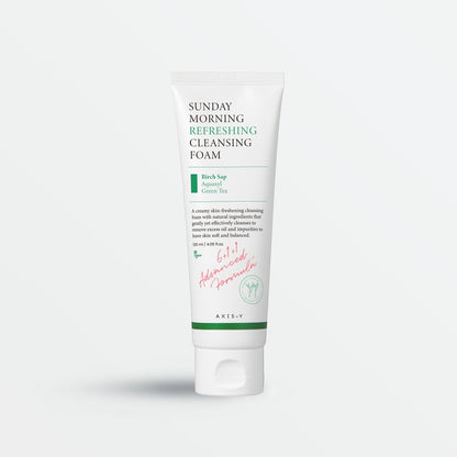 Nettoyant moussant Axis-Y Sunday Morning Refreshing Cleansing Foam, 120 ml