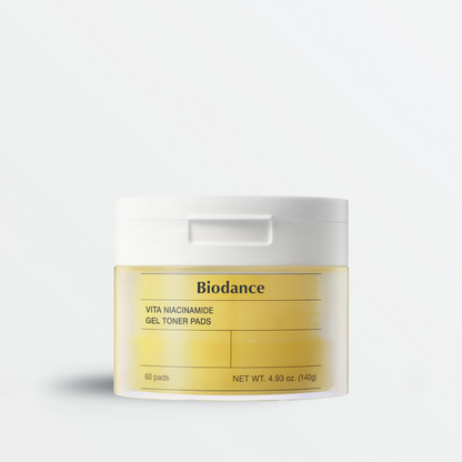 Disques toniques Biodance Vita Niacinamide Gel Toner Pads, 60 disques