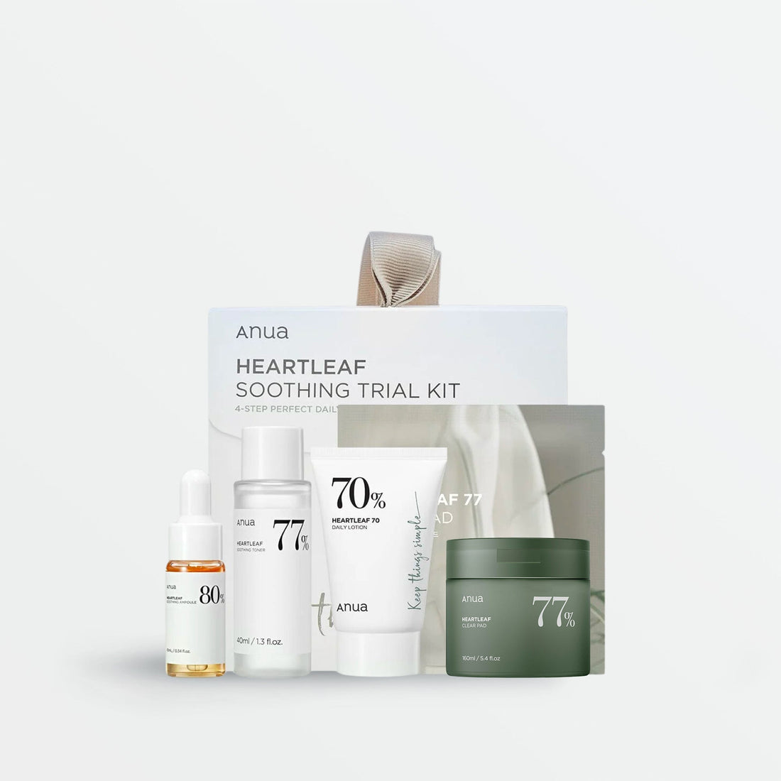 Coffret Anua Heartleaf Soothing Trial Kit, 4 soins