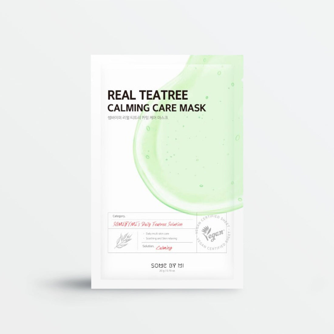 Masque en tissu Some By Mi Real Tea Tree Calming Care, 1 pièce