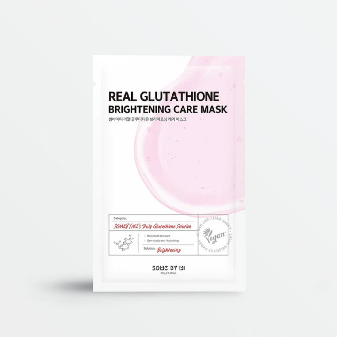 Masque en tissu Some By Mi Real Glutathione Brightening Care Mask, 1 pièce