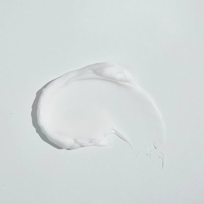 Texture épaisse de crème blanche étalée en cercle