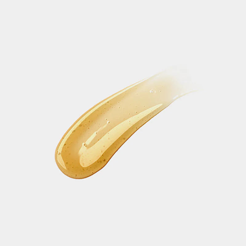 Texture de gel doré étirée en une trace