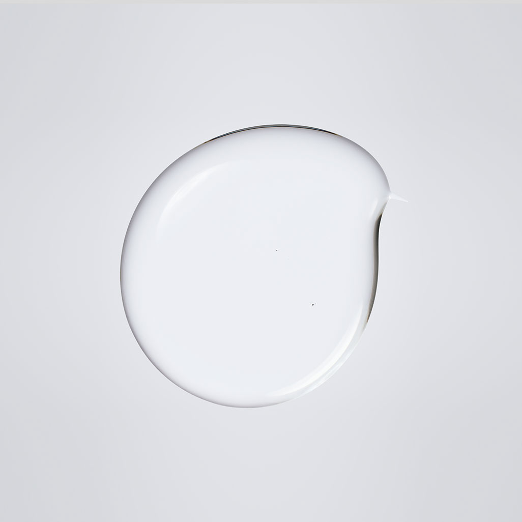 Goutte ronde de texture transparente