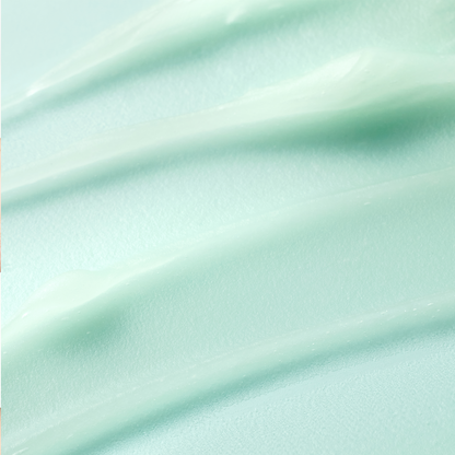 Texture de masque vert pâle étalée en bandes