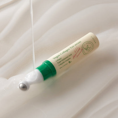 Sérum blanc coulant sur l&