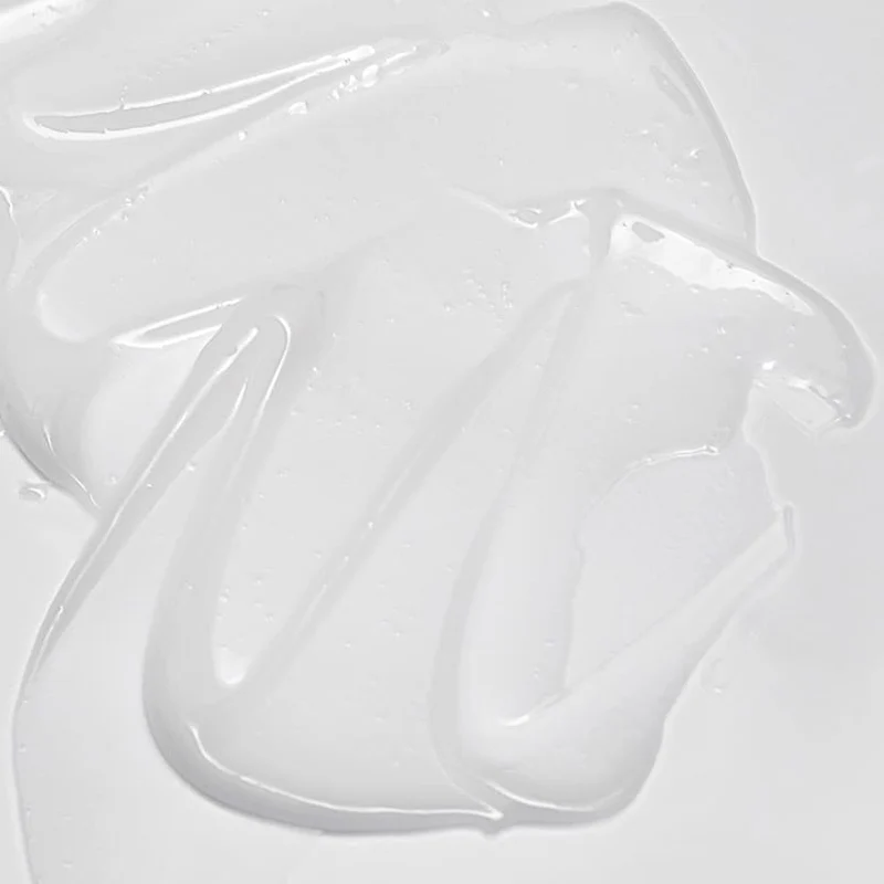 Texture de gel blanc translucide étalée