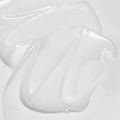 Texture de gel blanc translucide étalée